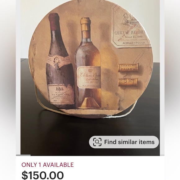 Vintage 2001 15” Diameter x 6.5” High Hat Box - Picture 11 of 11